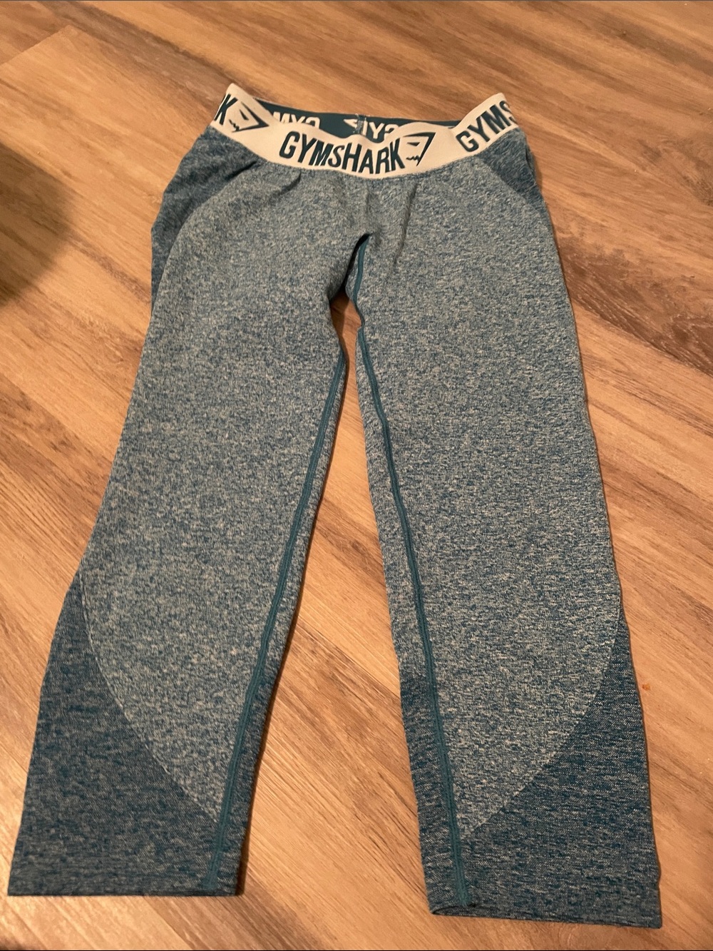 Gymshark Kids Teal Heather Performance Leggings